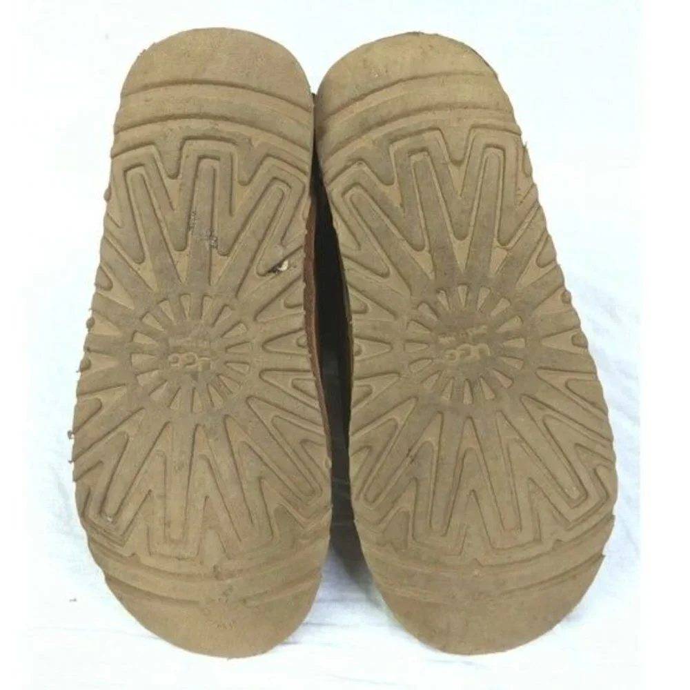 Ugg Bailey Boots Womens‎ 7 Brown Suede Leather Wool Lined Pull On